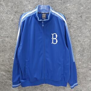 Cooperstown Collection Brooklyn Dodgers Track Jacket Men's XXL Blue Baseball
